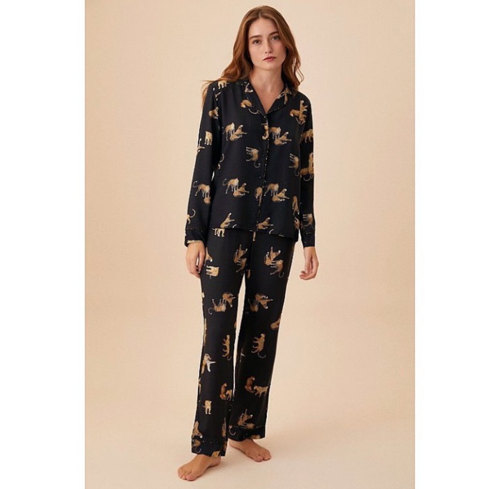 2 Piece Cheetah Pj Set
